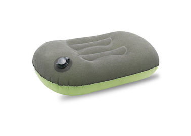 青/緑色膨脹可能な旅行枕ポリエステル/綿材料 サプライヤー