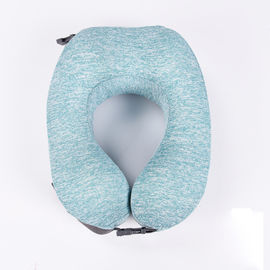 青い色の記憶泡の赤ん坊の枕飛行機のための平らなヘッド泡旅行枕 サプライヤー